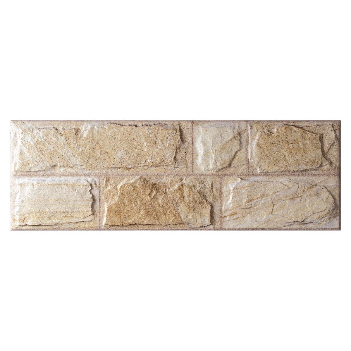 INTERMATEX - Fachaleta Rock Crema 20x60cm 0.84m2 para pared