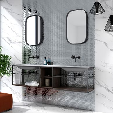 Mosaico Luxury Silver Moderno 30x30cm para pared