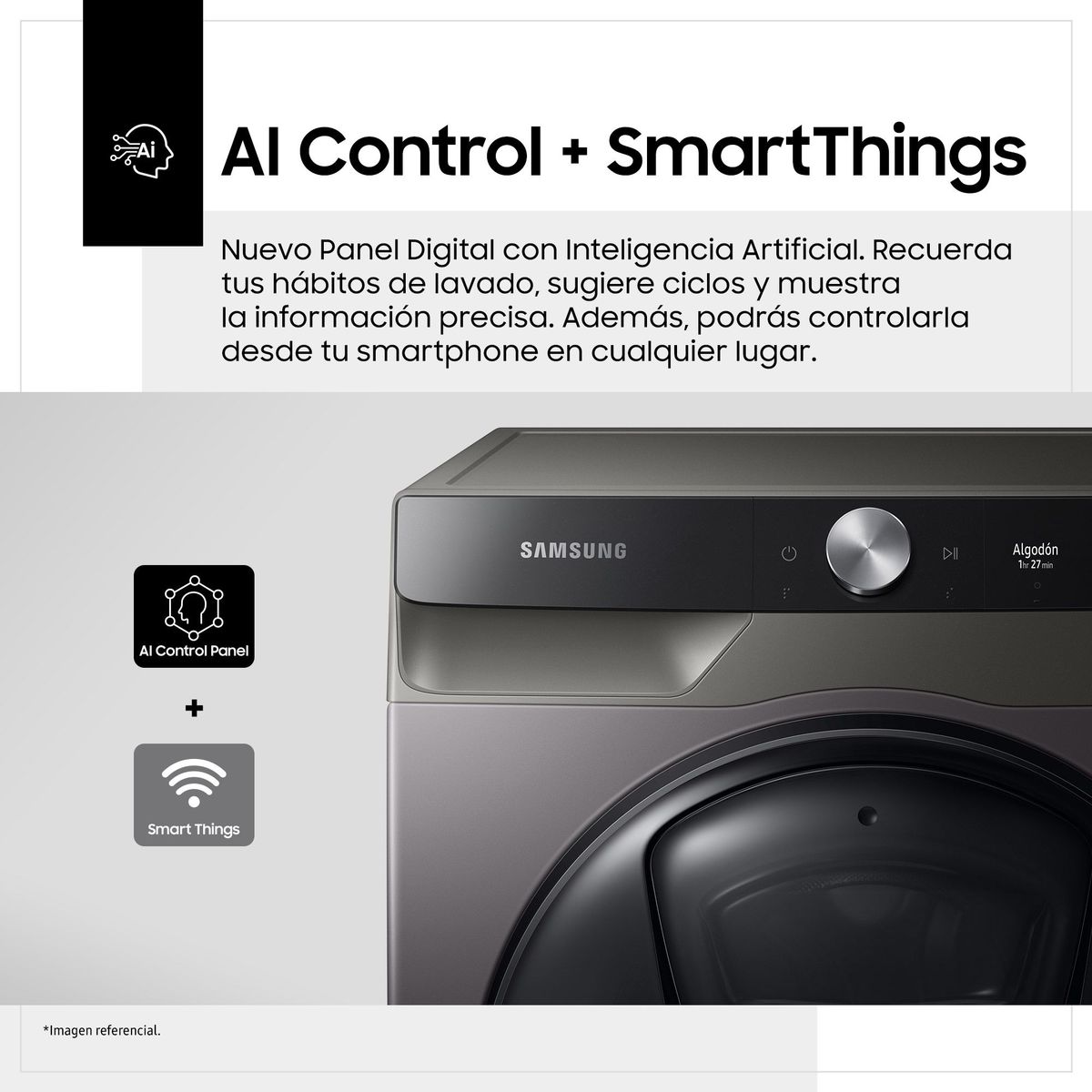 SAMSUNG - Lavaseca Samsung 12.5/7 Kg WD12TB54DBT/PE