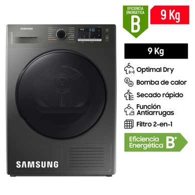 Secadora Samsung 9 Kg Elctrica DV90TA040BX Inox