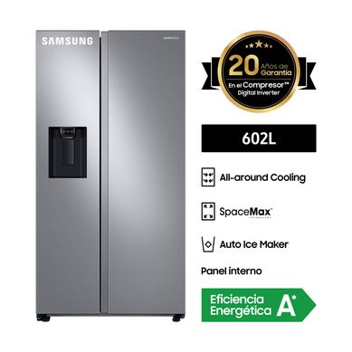 Refrigeradora Samsung 602 Lt Side by Side RS60T5200S9 Inox