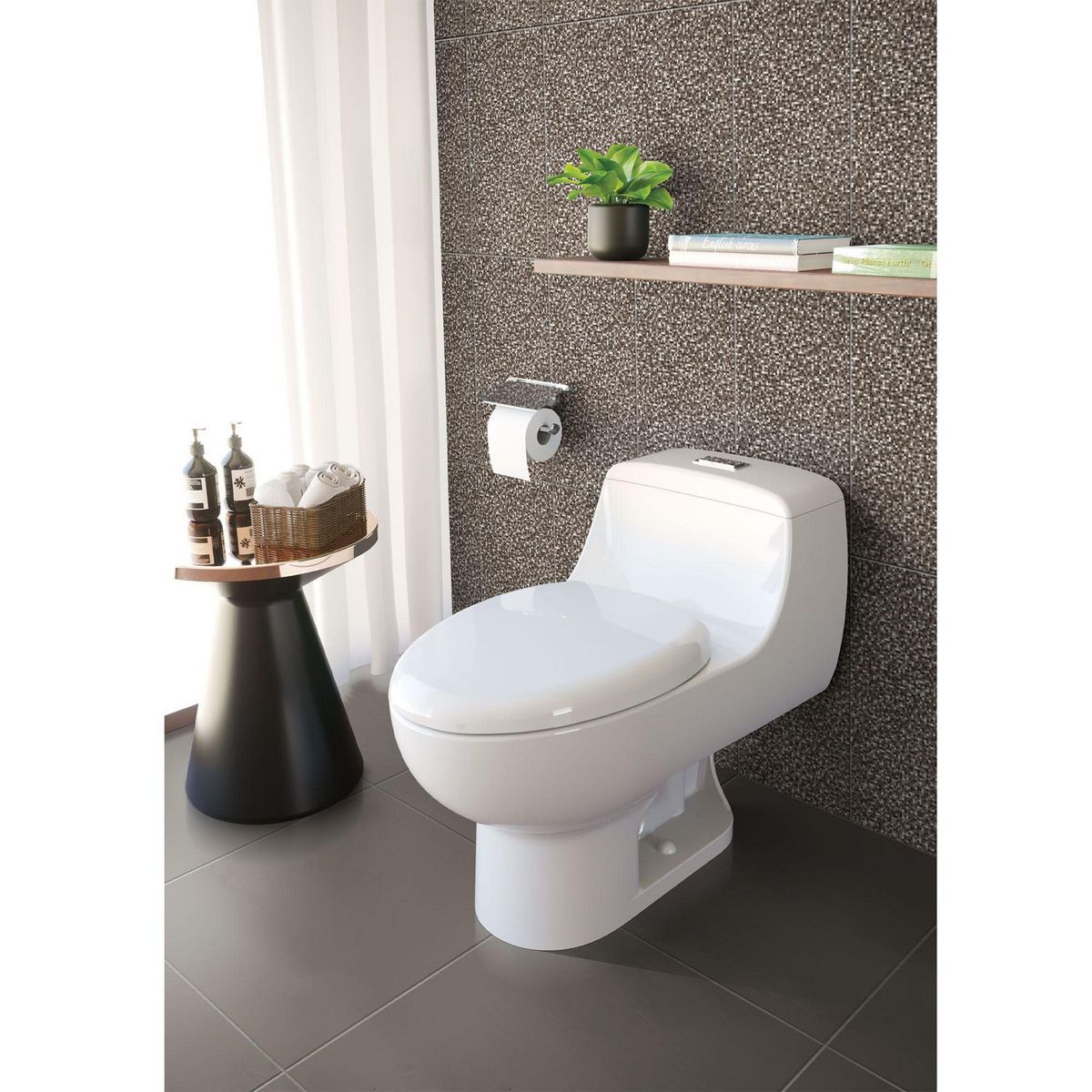 CELIMA - Cerámica Gris Decorado 60x60cm 1.81 m2 Trama Mix Plata