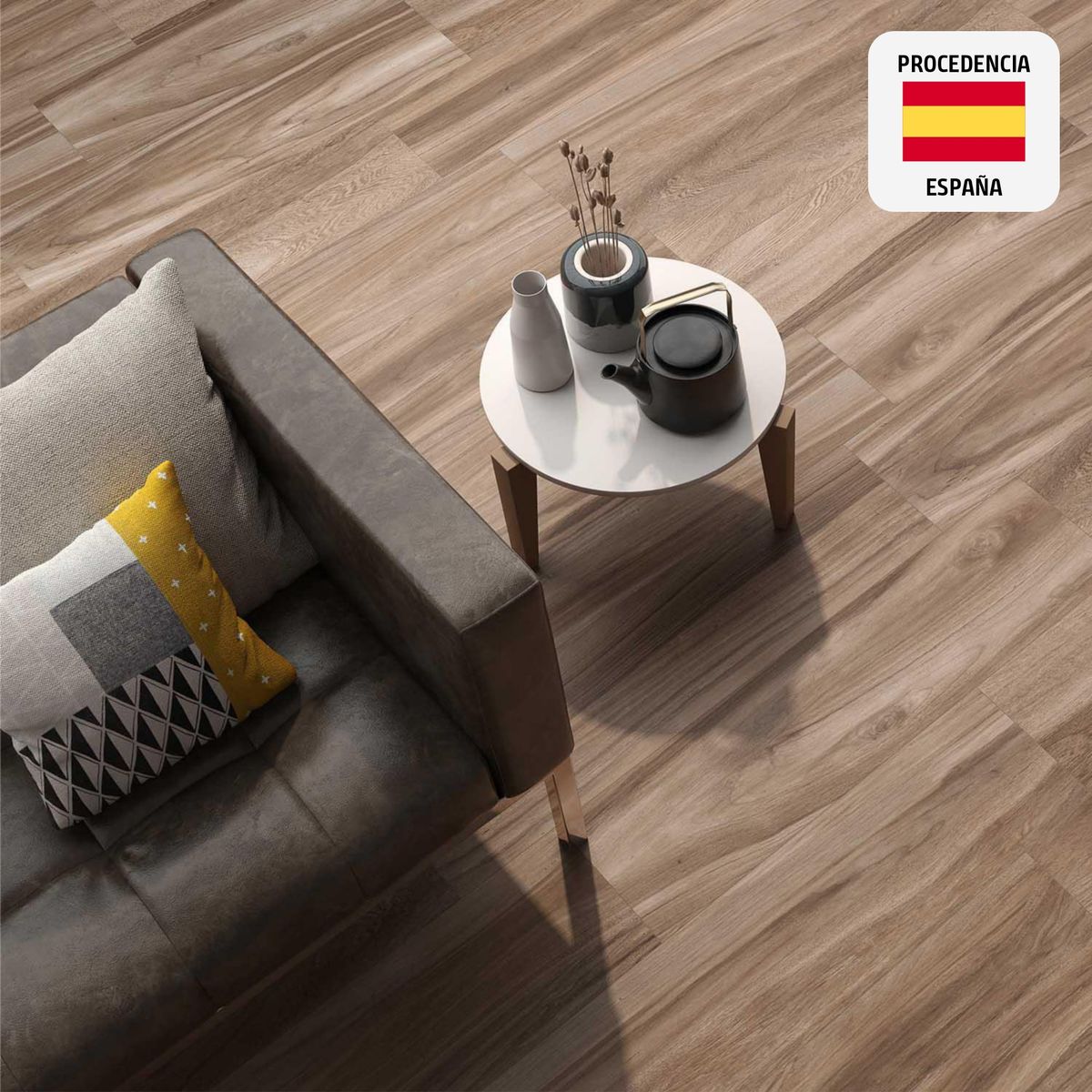 ARGENTA - Porcelanato Keywood Castagno Maderado 23x90cm 1.2m2