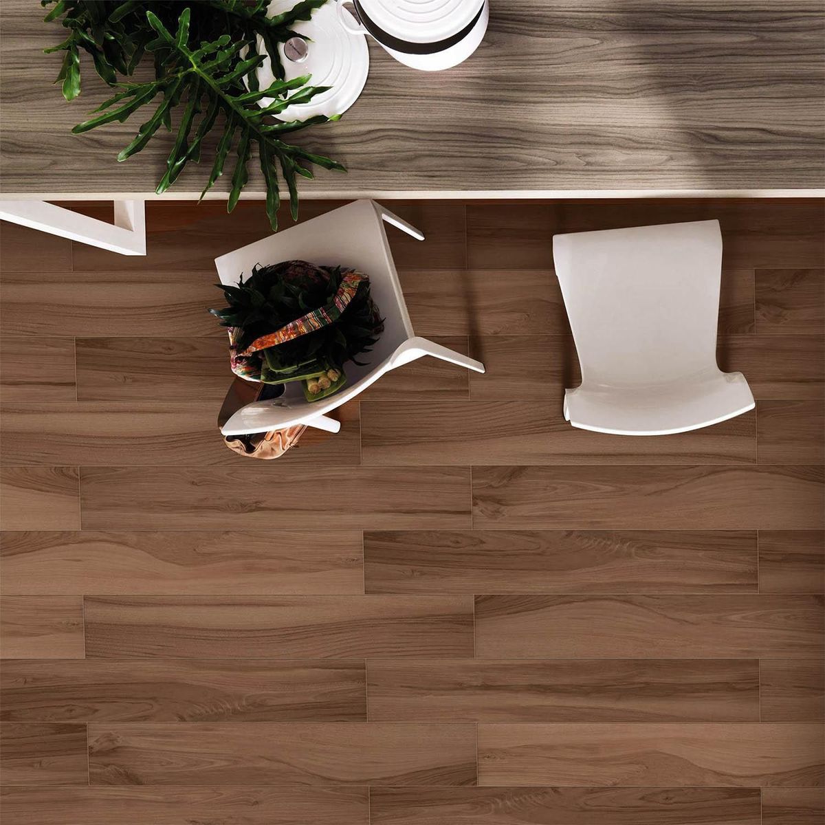 POINTER - Cerámico Iberica Rubia Maderado Marrón 15x90cm 1.61m2 para piso