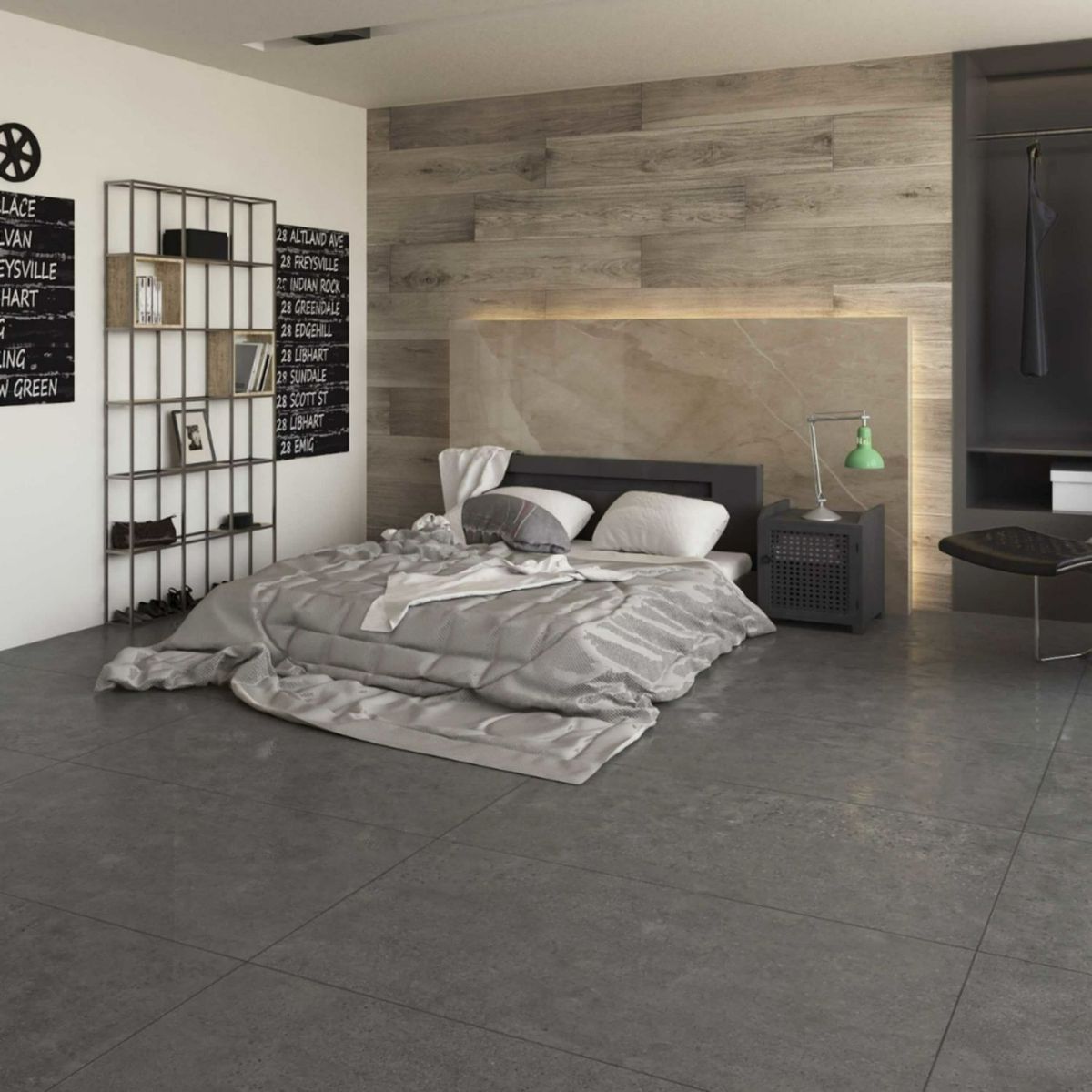 KLIPEN - Porcelanato Berlini Grey Rústico 90x180cm 1.62