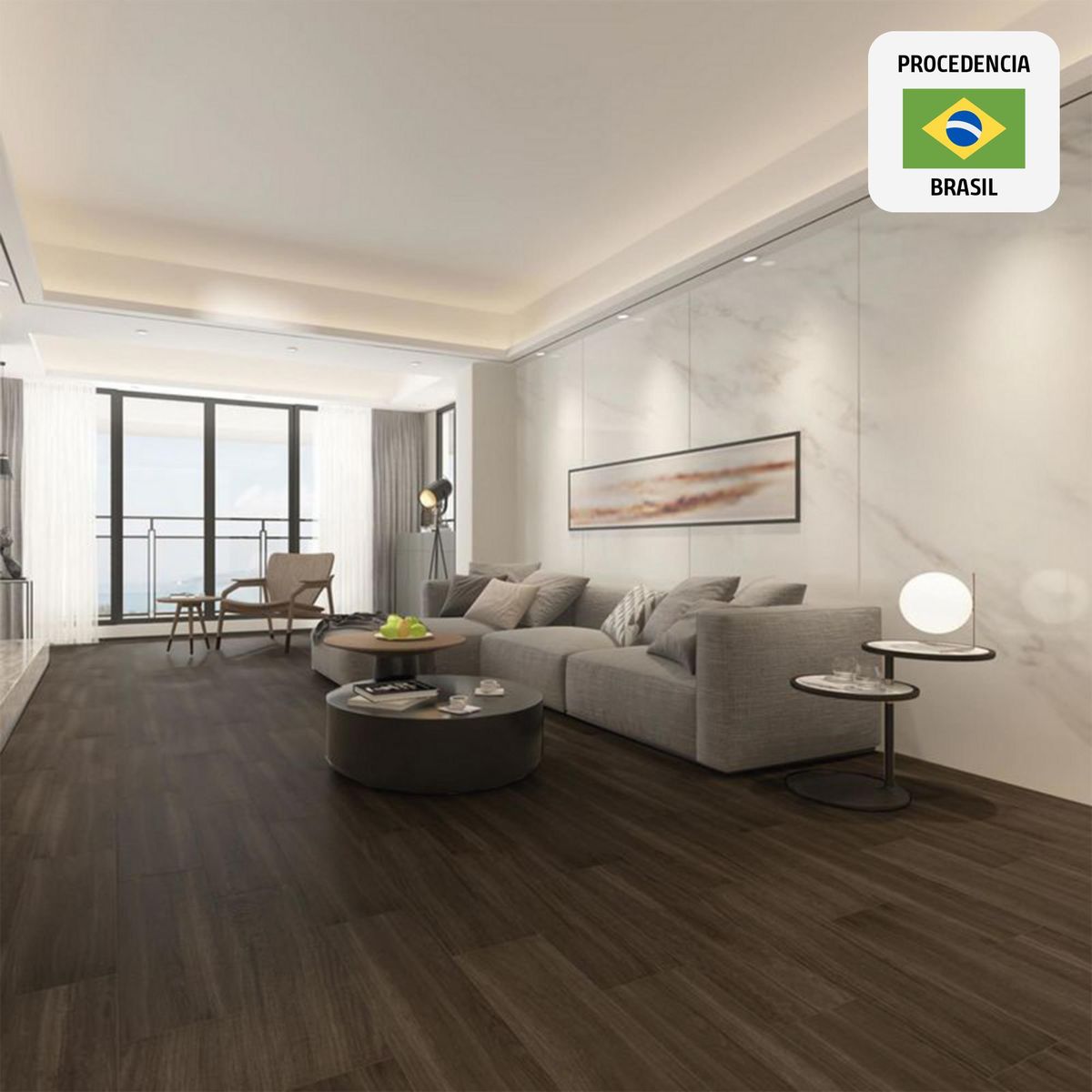 ITAGRES - Porcelanato Shorewood Brown Maderado 16x100cm 1.13m2