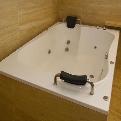 Tina Hidromasaje Rectangular Dune Ejecutiva 190x140cm Blanca