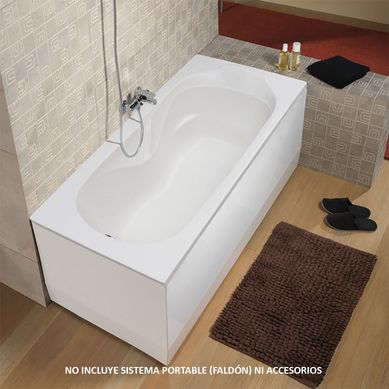 Tina de Bao Rectangular Burney 168x75cm Blanca