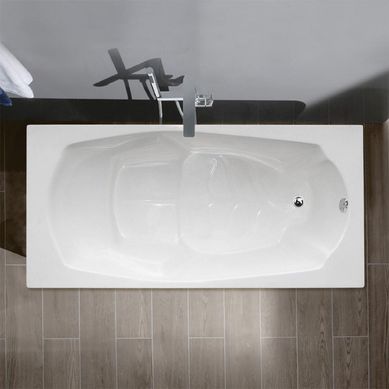 Tina de Bao Rectangular Nader 170x80cm Blanca