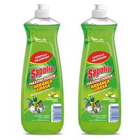 Lavavajilla Líquido Manzana 1250Ml Sapolio Pack x2