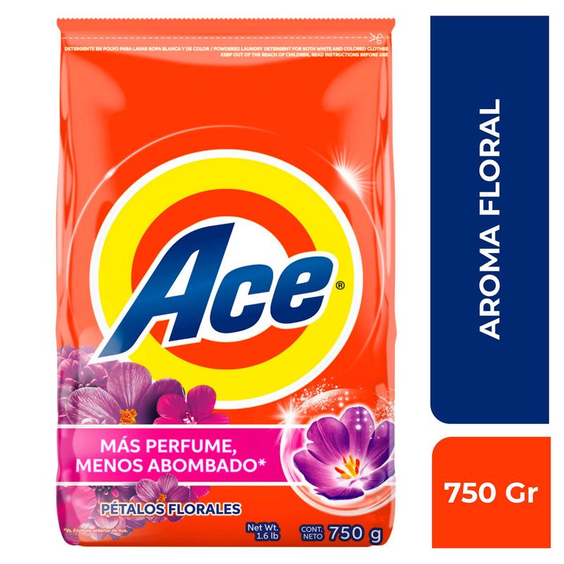 ACE - Detergente En Polvo Ace Aroma Pétalos Florales 750G