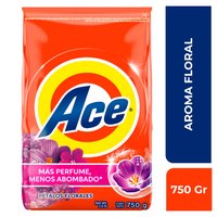Detergente En Polvo Ace Aroma Pétalos Florales 750G