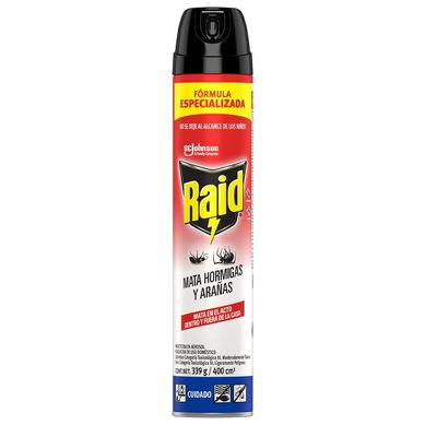 Insecticida Raid Aerosol 400ml Hortmigas/Aara�as