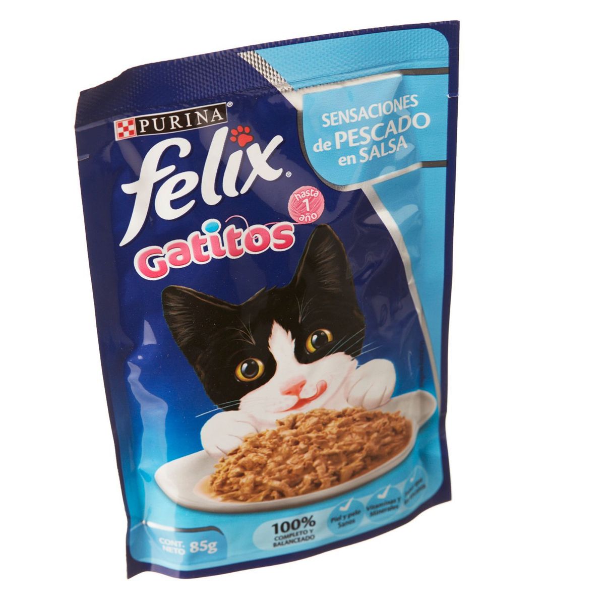 FELIX - Felix Cachorros Alimento Húmedo para Gatos 85g Sabor Pescado