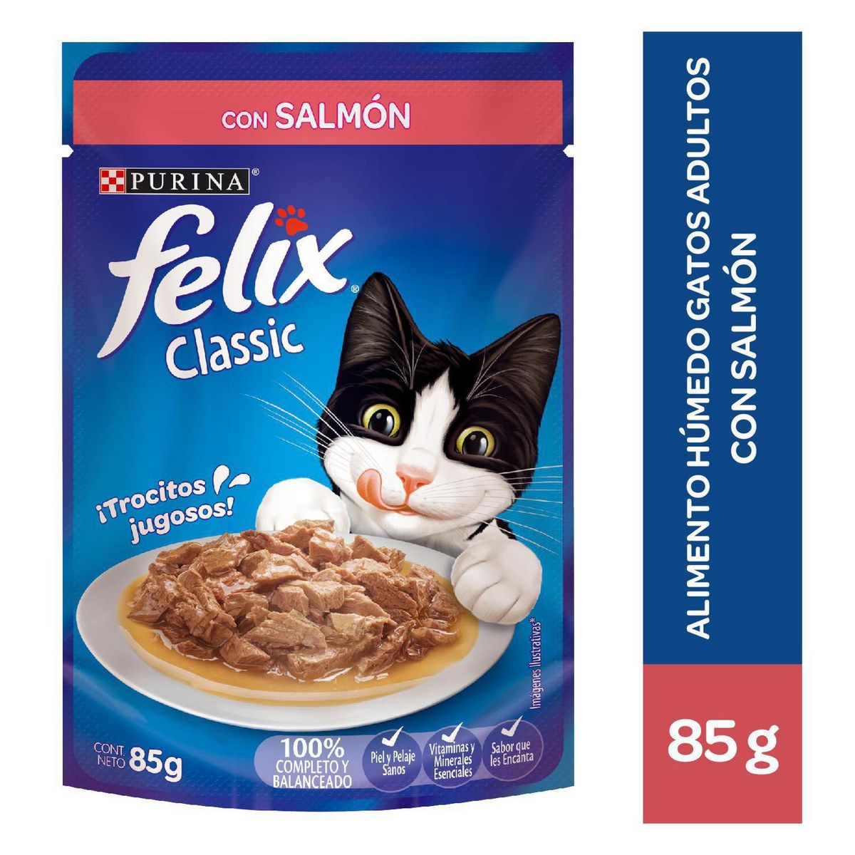 FELIX - Felix Alimento Húmedo para Gatos 85 gr Sabor Salmon