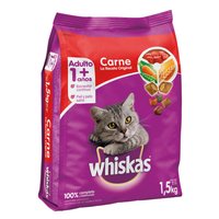 Whiskas Adultos Alimento para Gatos 1.5 kg Sabor Carne