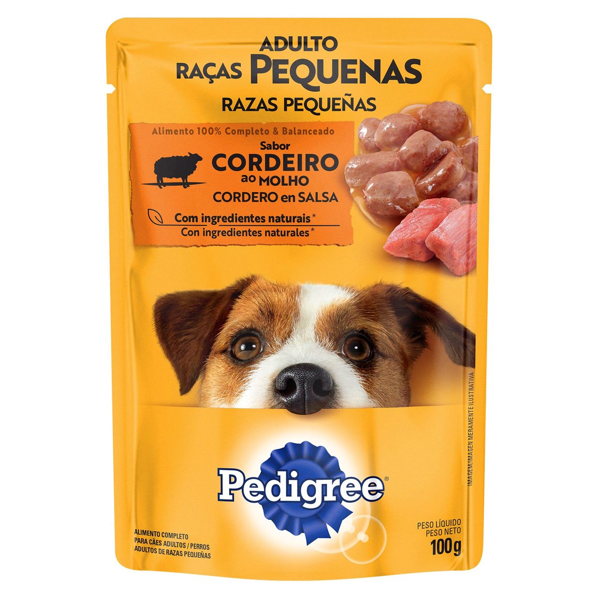 PEDIGREE - Pedigree Adultos Razas Pequeñas Alimento Perros 100g Cordero