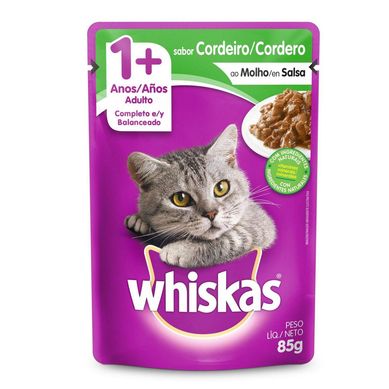 Whiskas Adultos Alimento para Gatos 85 gr Sabor Cordero