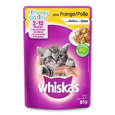 Whiskas Cachorros Alimento para Gatos 85 gr Sabor Pollo