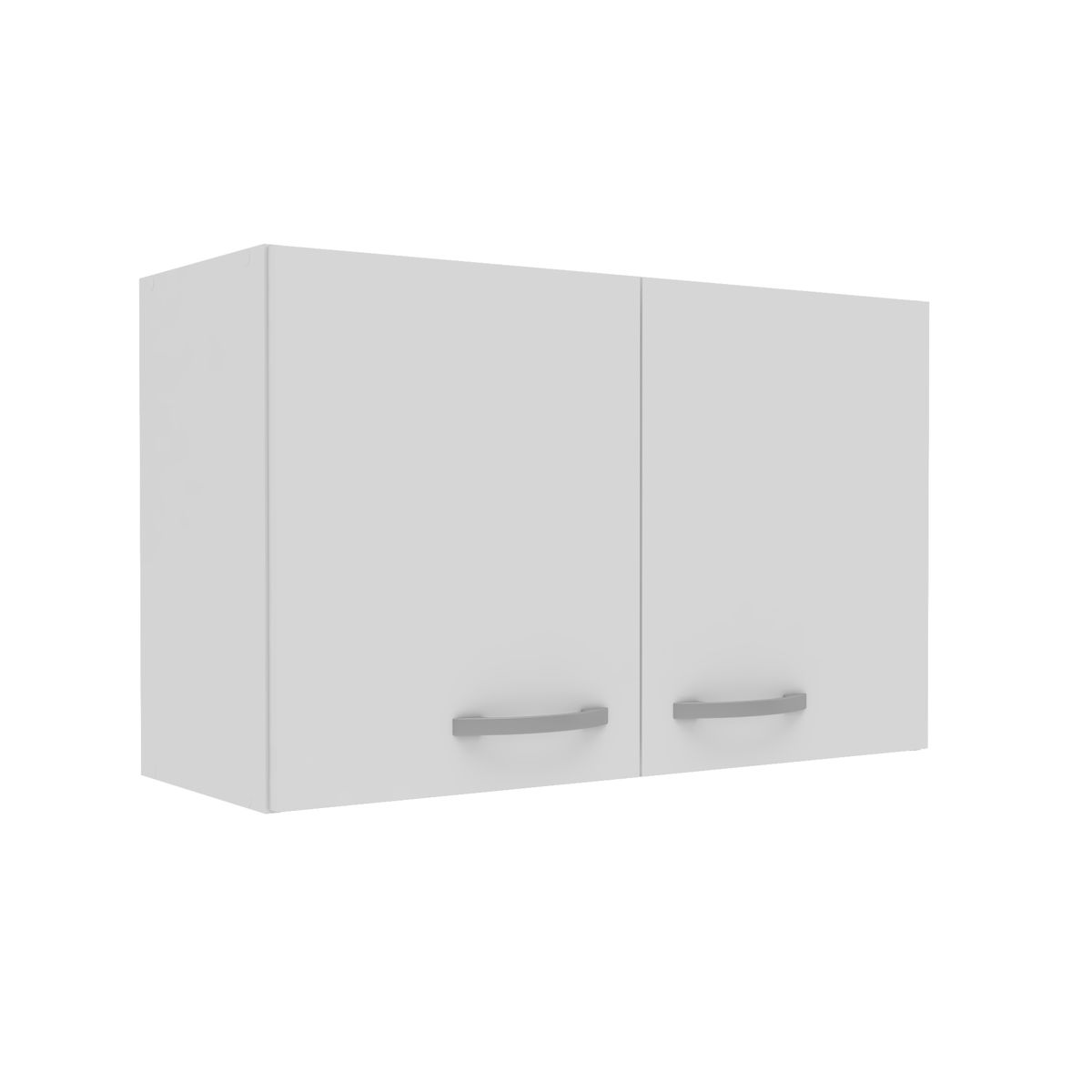  - Lavadero de Cocina Acero Inoxidable 1 Poza con Escurridero 50x80cm + Mueble Base 2 Puertas 80cm Blanco + Mueble Mural Cocina 2 Puertas 80cm Blanco.