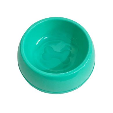 Plato Redondo para Perros Pl�stico Turquesa 18x6x18cm