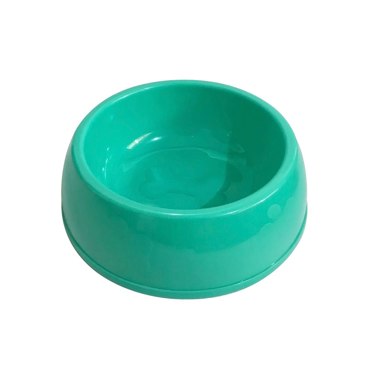 ACCECAN - Plato Redondo para Perros Plástico Turquesa 18x6x18cm