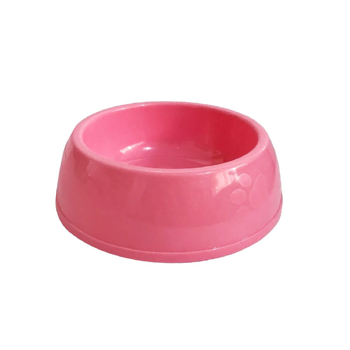 ACCECAN - Plato Redondo para Perros Plástico Rosado 18x6x18cm