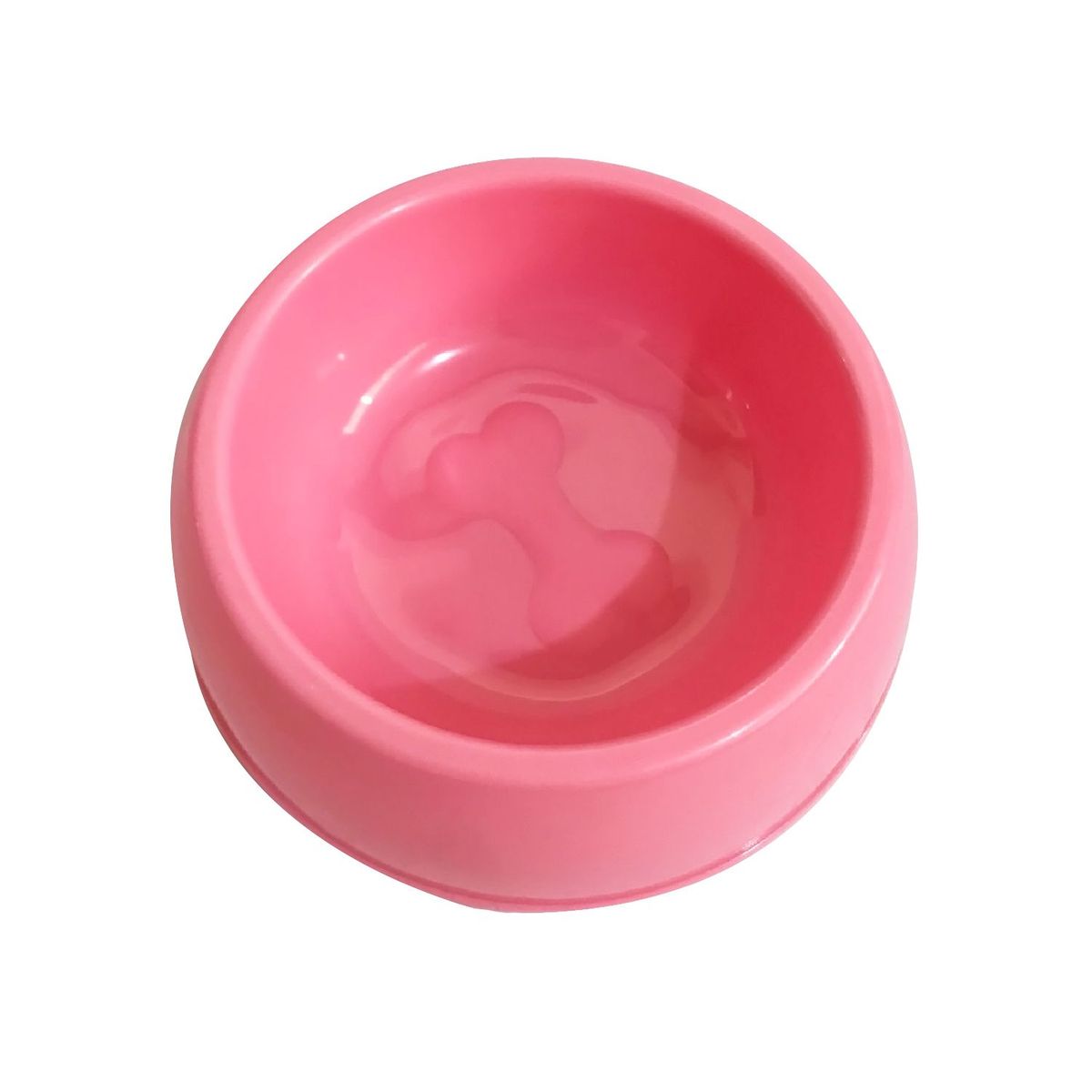 ACCECAN - Plato Redondo para Perros Plástico Rosado 18x6x18cm