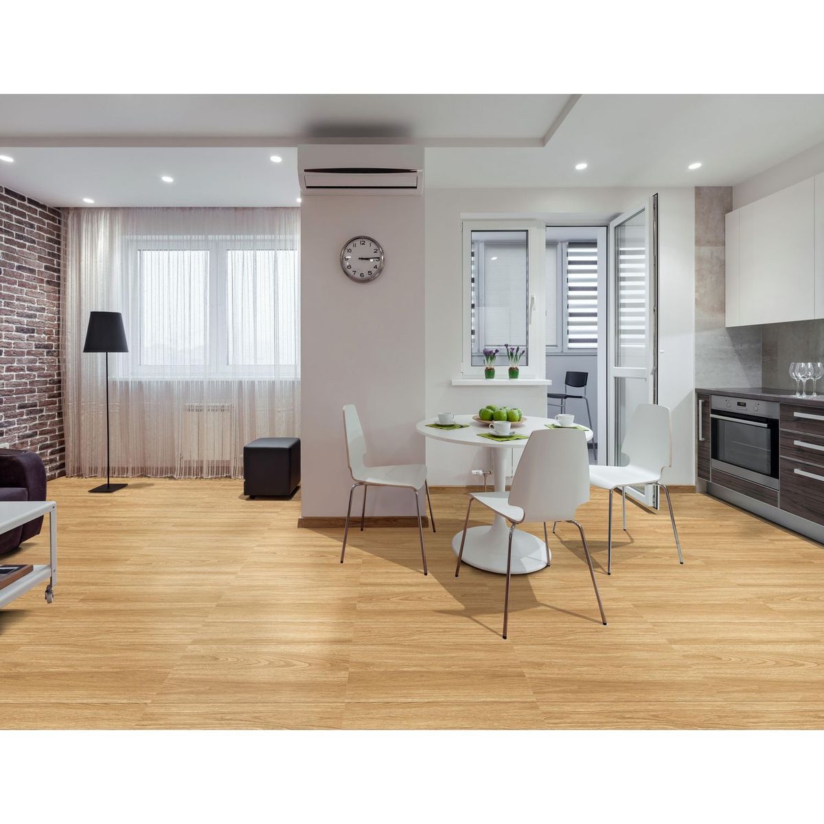 SAN LORENZO - Cerámica rectificada Marrón 60x60 Maderadas Brillante 1.44 m2