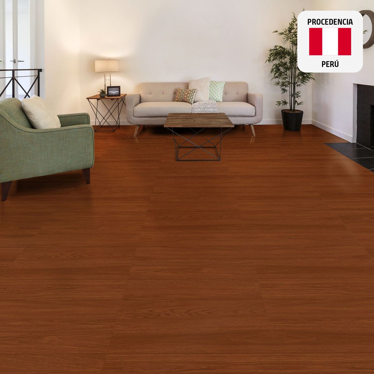 SAN LORENZO - Cerámica Madera Arce Naranja 60x60cm 1.44m2 para piso