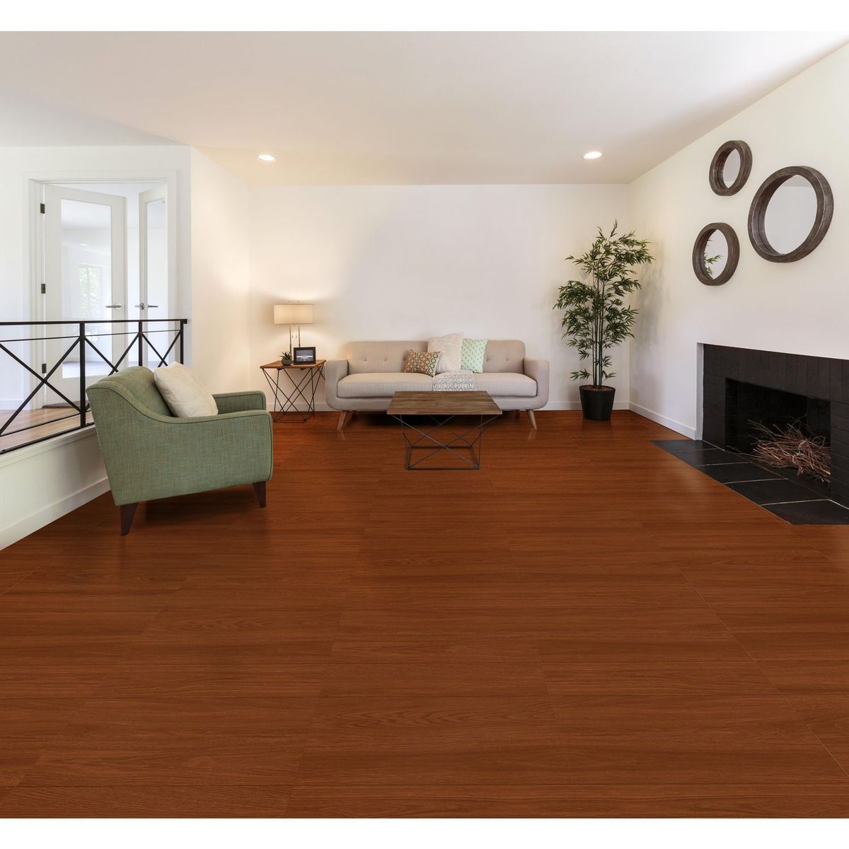 SAN LORENZO - Cerámica Madera Arce Naranja 60x60cm 1.44m2 para piso