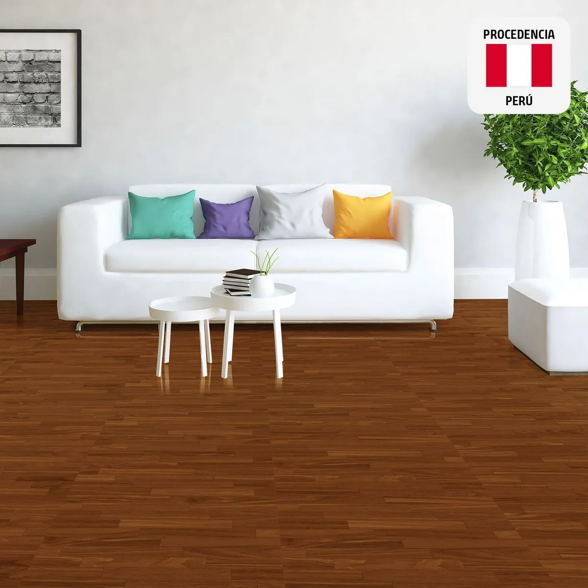 SAN LORENZO - Cerámica Madera Naranja 60x60cm 1.44m2 para piso