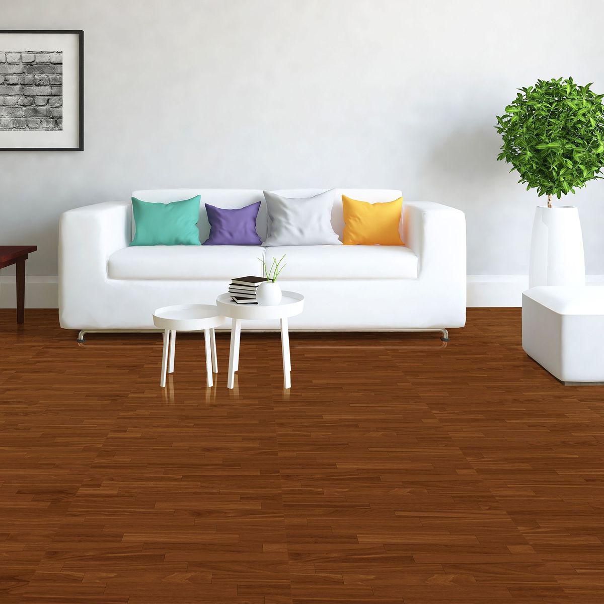 SAN LORENZO - Cerámica Madera Naranja 60x60cm 1.44m2 para piso