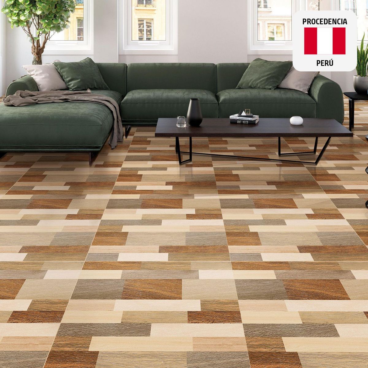 SAN LORENZO - Cerámica Madera Bosse Beige 60x60cm 1.44m2 para piso