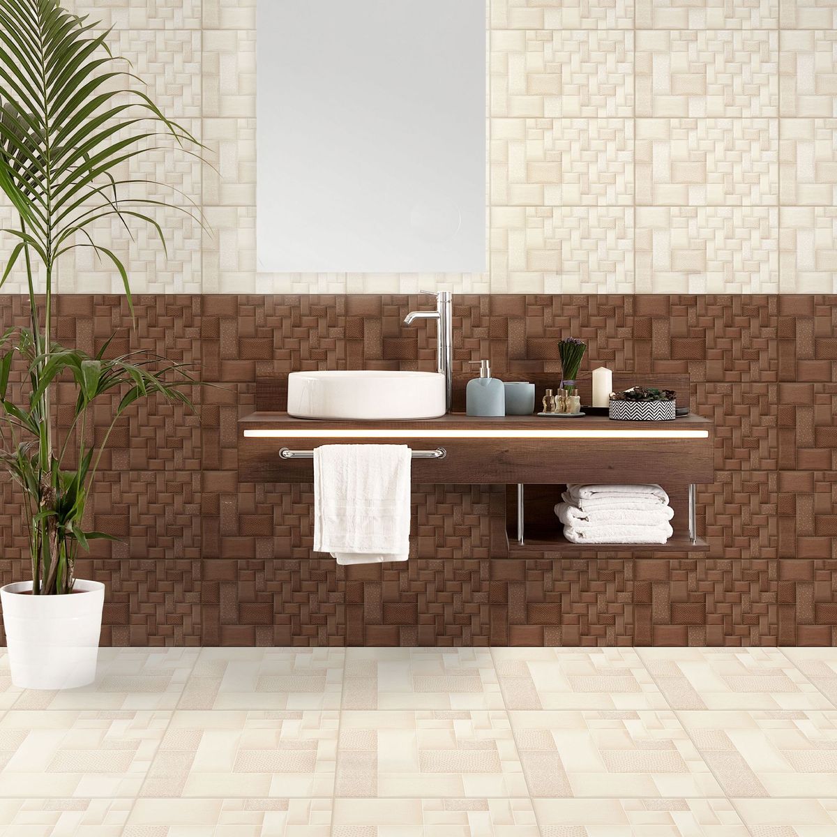 SAN LORENZO - Cerámica Marme Ivory 27x45cm 1.7m2 para pared