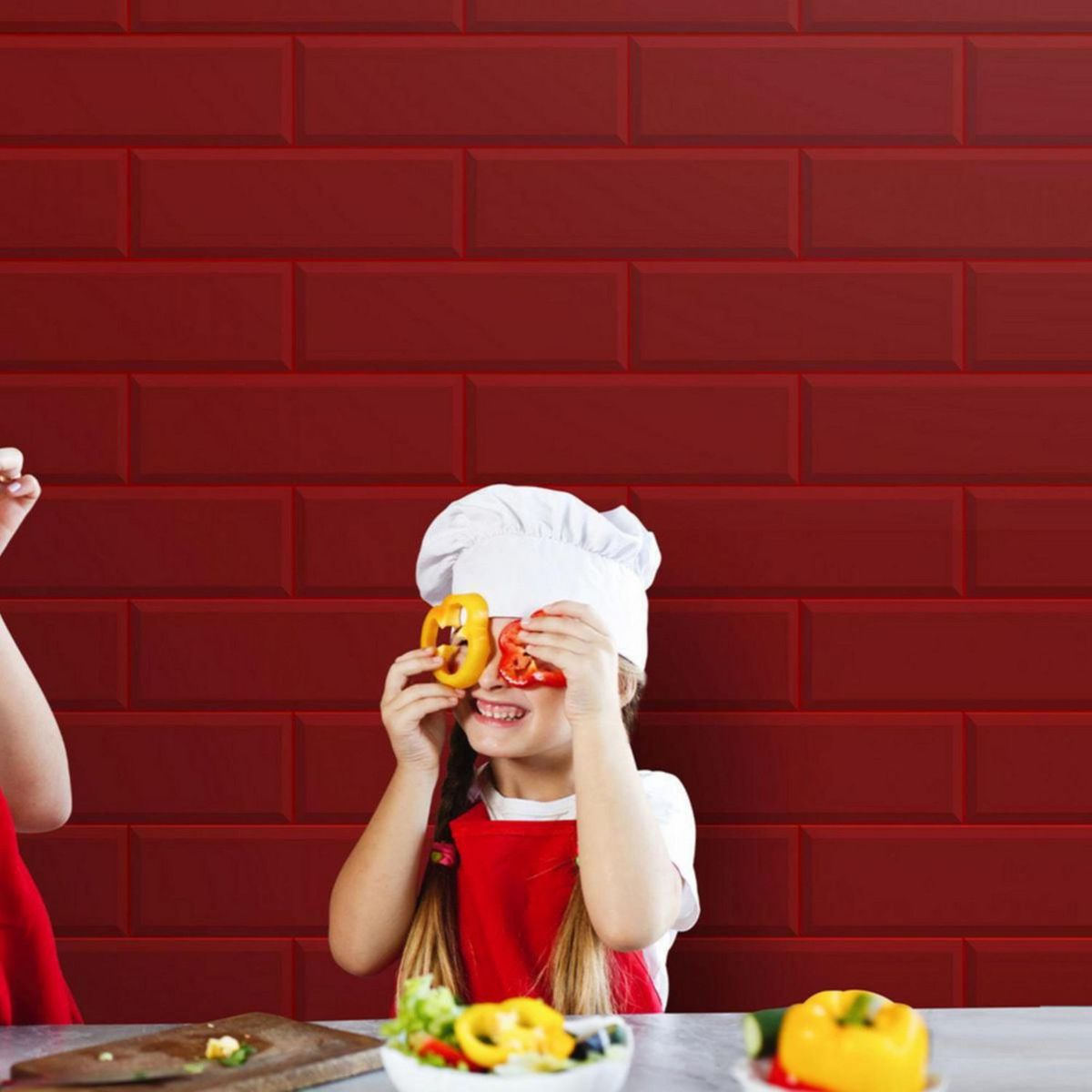 SAN LORENZO - Cerámica Brick Rojo 12x40cm 1.39m2 Para Pared