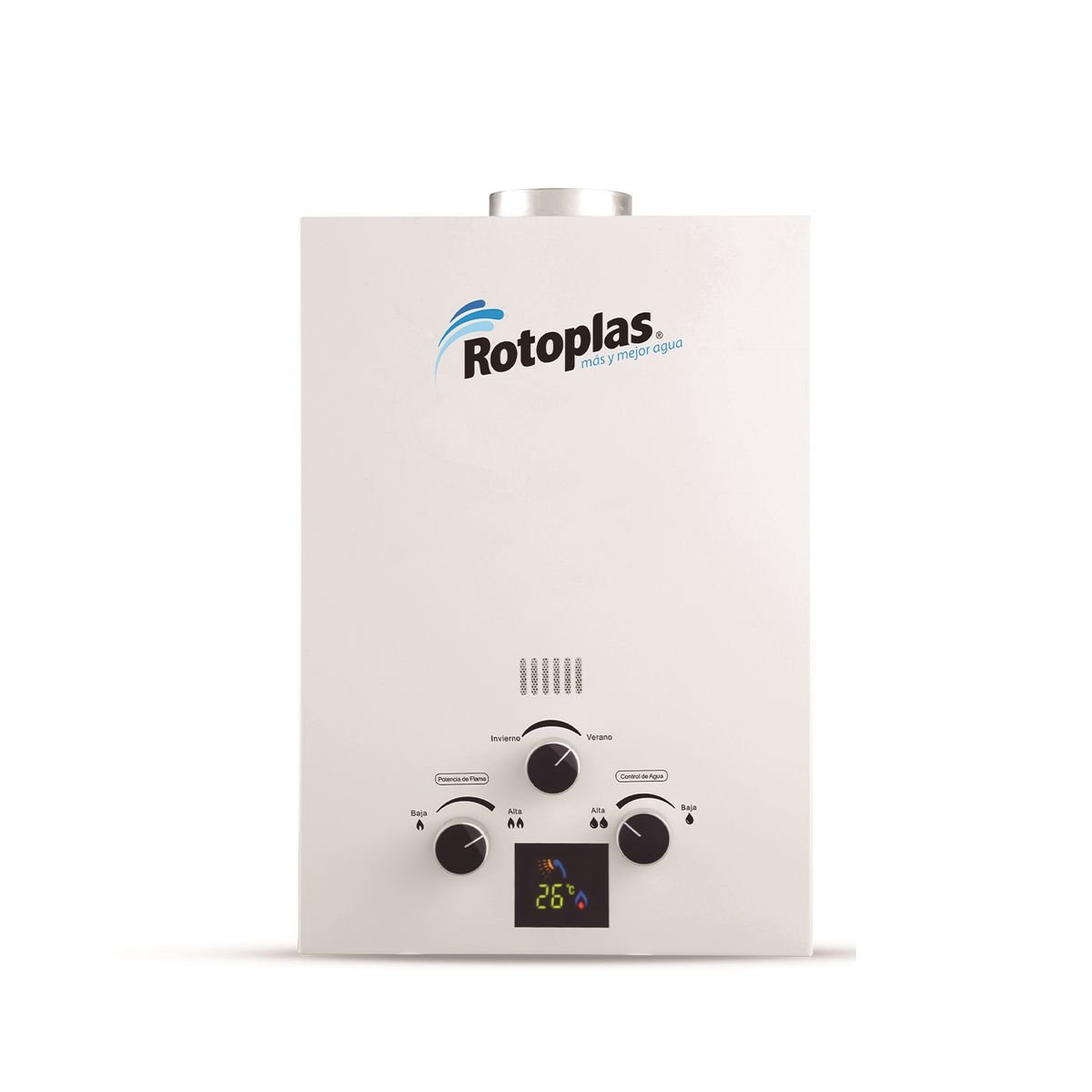 ROTOPLAS - Terma a Gas Rotoplas Flaming GN 5.5 litros Tiro Natural