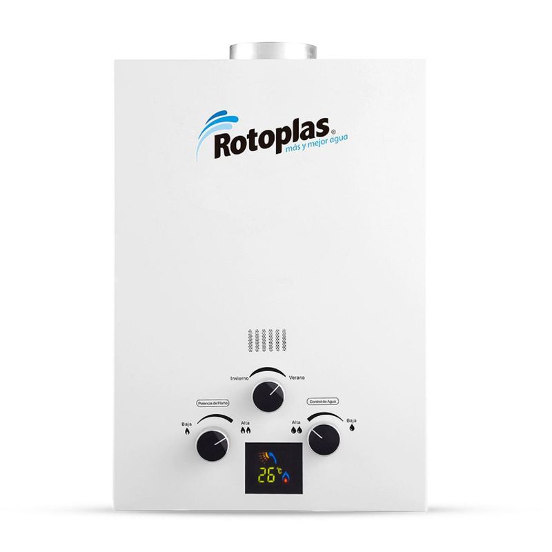 ROTOPLAS - Terma a Gas Rotoplas Flaming GN 6 litros Tiro Natural