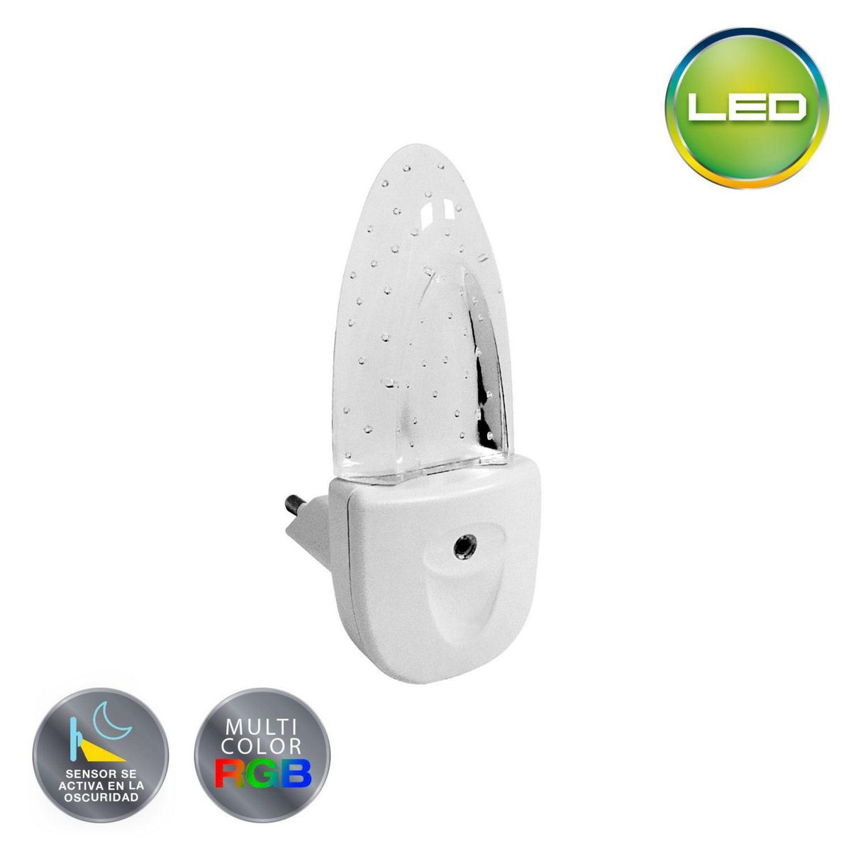 LIGHTECH - Luz de Paso LED con Sensor 0.3W RGB