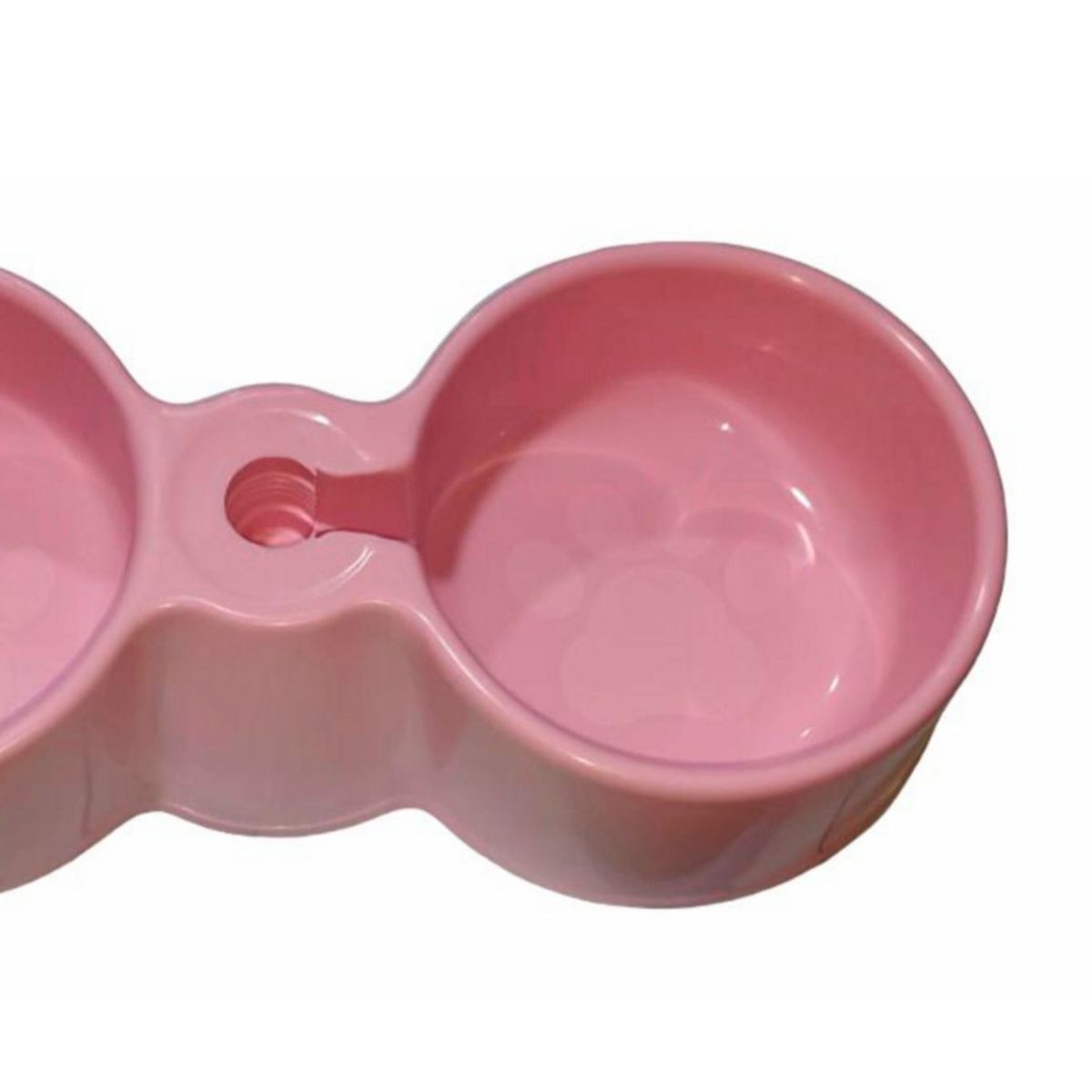 ACCECAN - Plato Autorellenable Grande para Perros Rosado 16x7x38cm