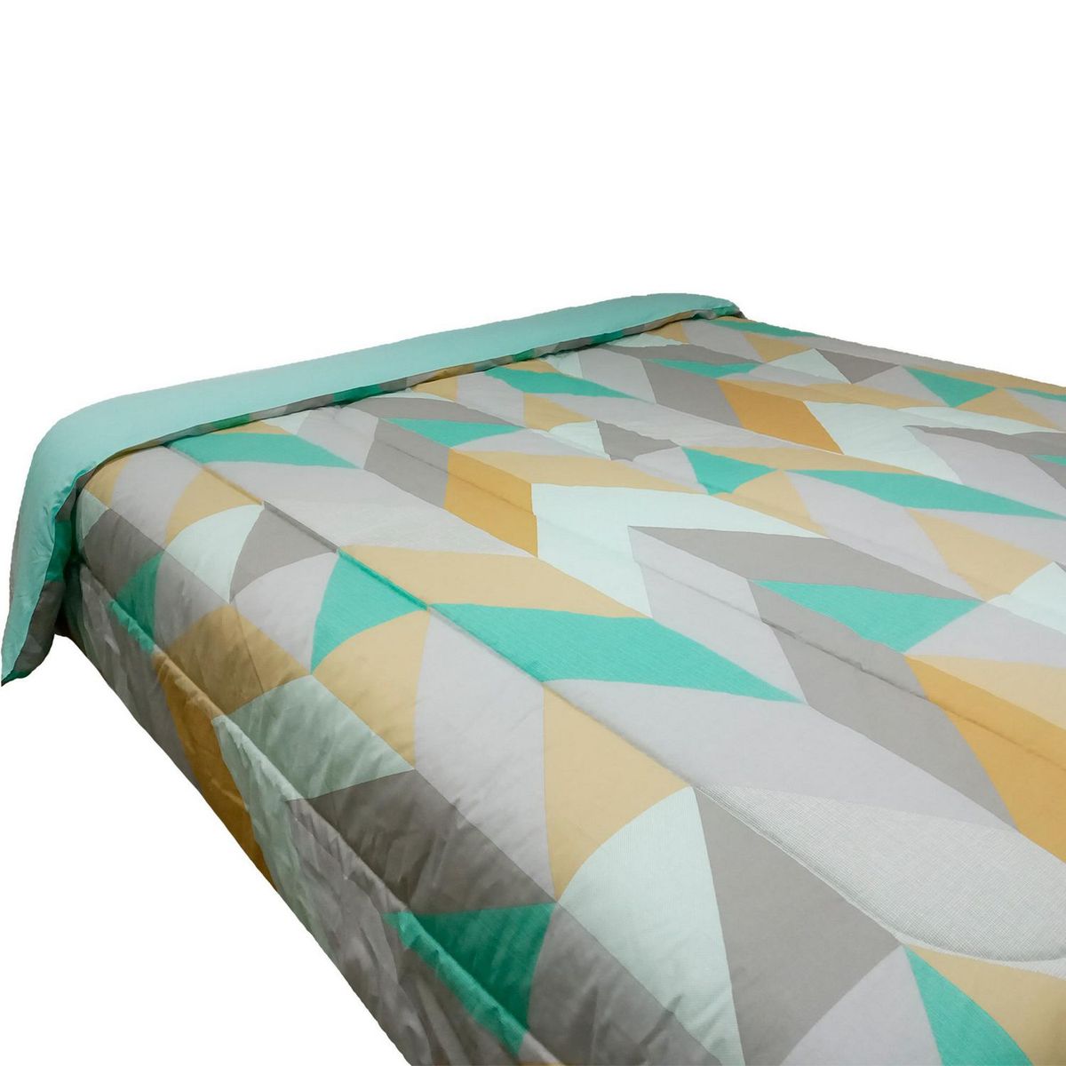 JUST HOME COLLECTION - Edredón Evan Verde Queen