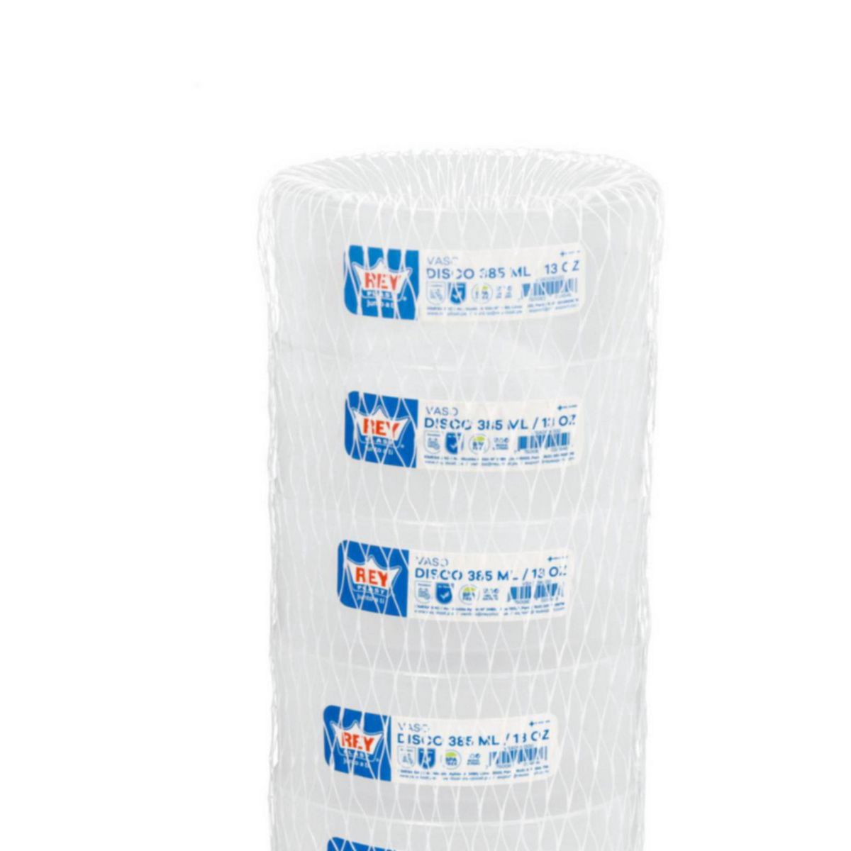 REYPLAST - Set 6 Vasos Disco 13 oz