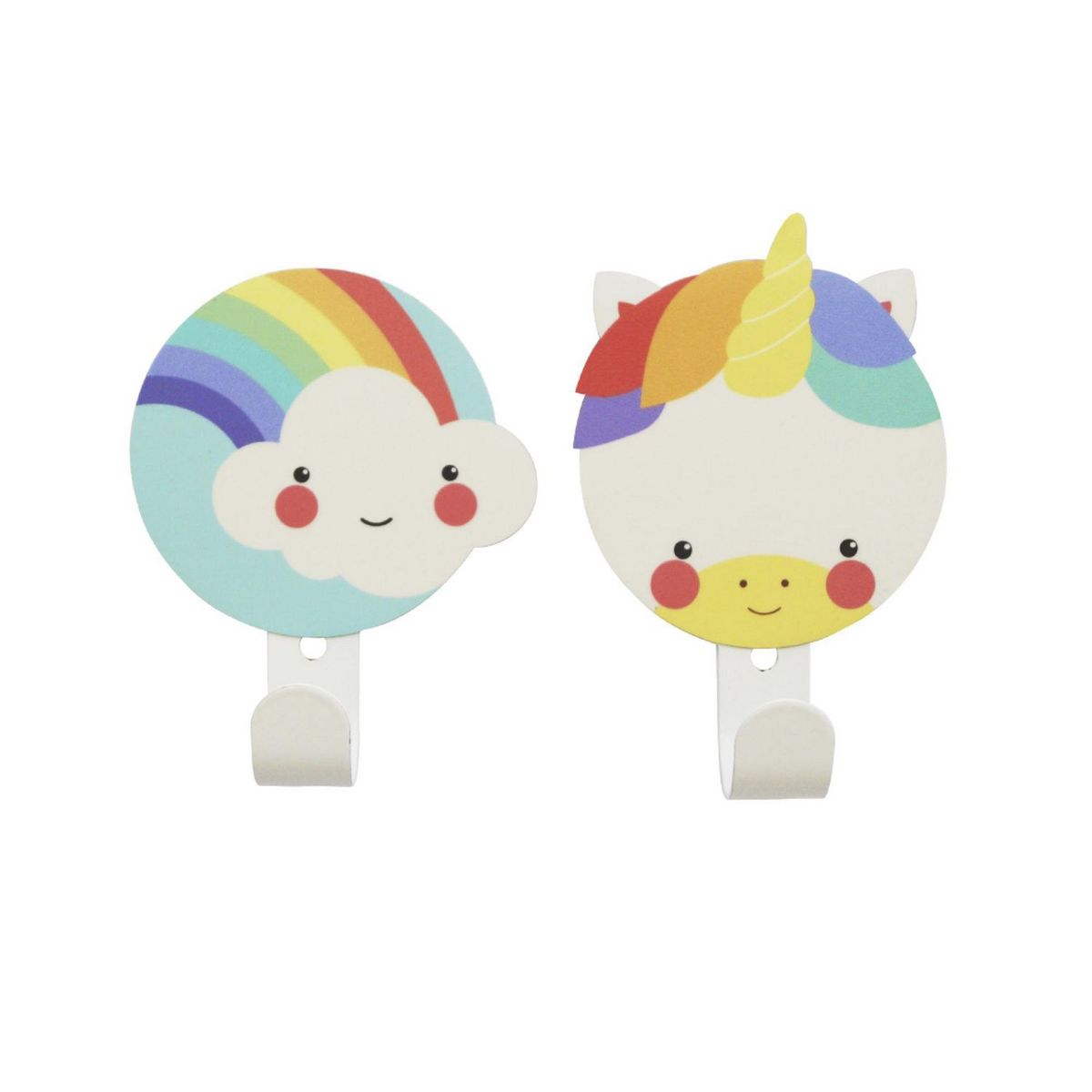 ORGANIZA DUCASSE - Set 2 Colgadores de Pared Infantil Fantasía