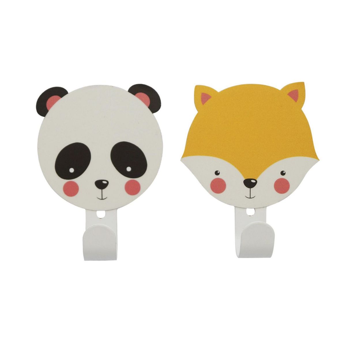 ORGANIZA DUCASSE - Set 2 Colgadores de Pared Infantil Bosque