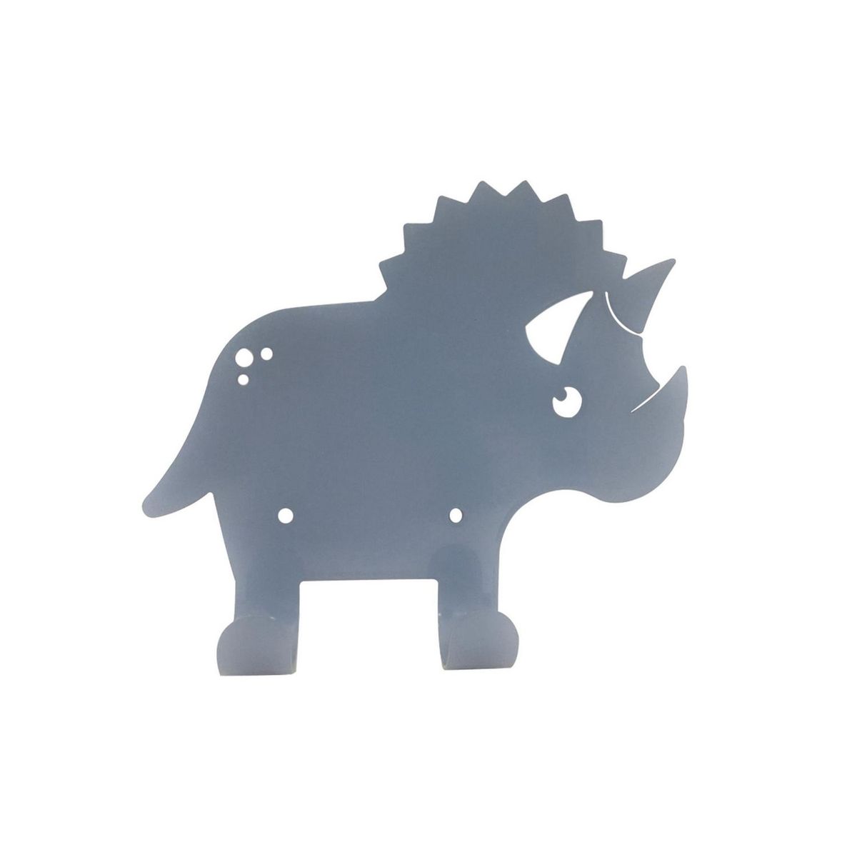 ORGANIZA DUCASSE - Colgador de Pared Infantil Dinosaurio Gris Azulado