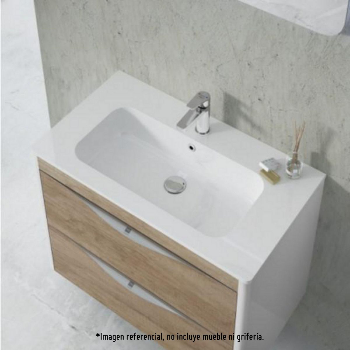 TEKA - Lavamanos para Empotrar A Mueble Manacor Blanco