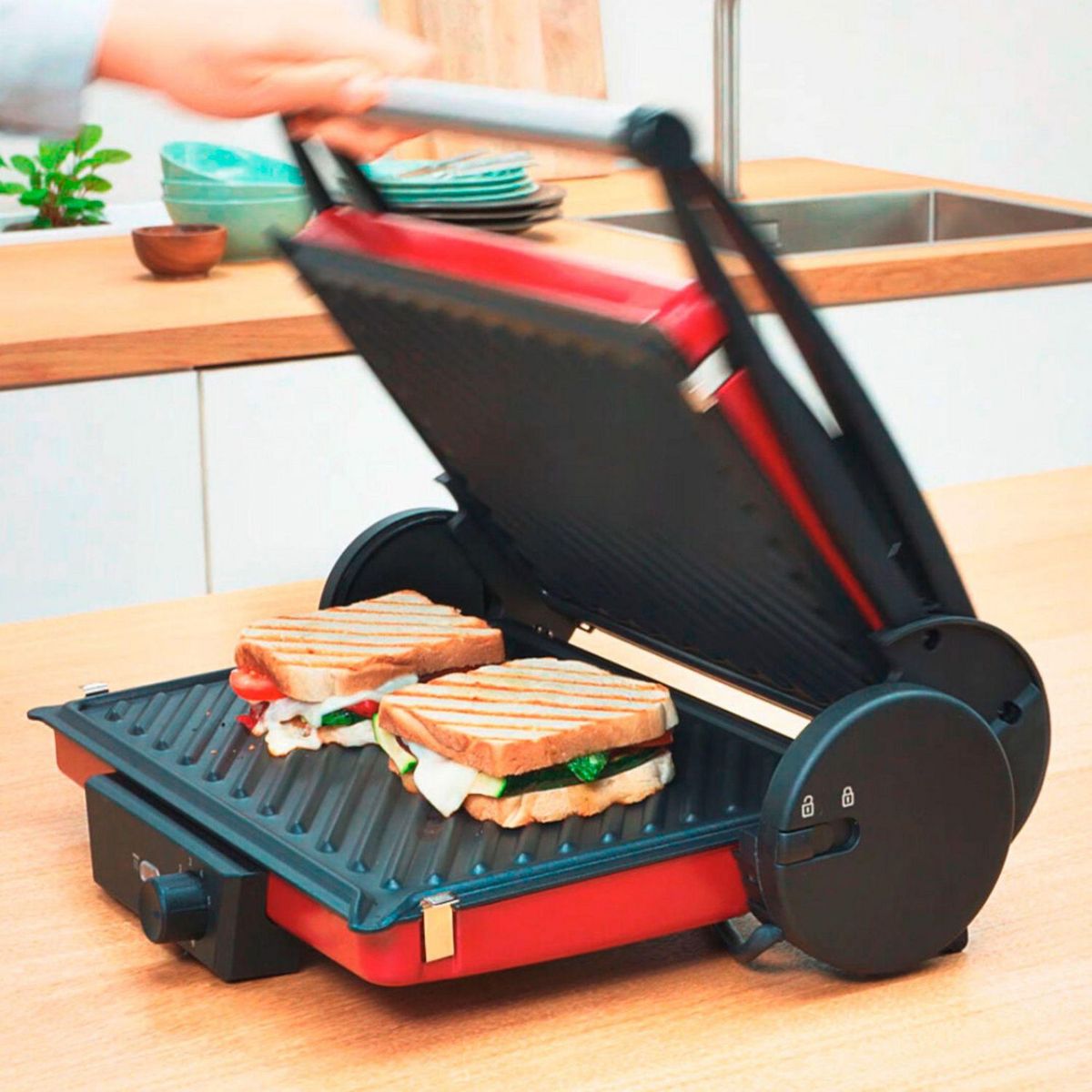 BOSCH - Parrilla Eléctrica Bosch TCG4104 Rojo