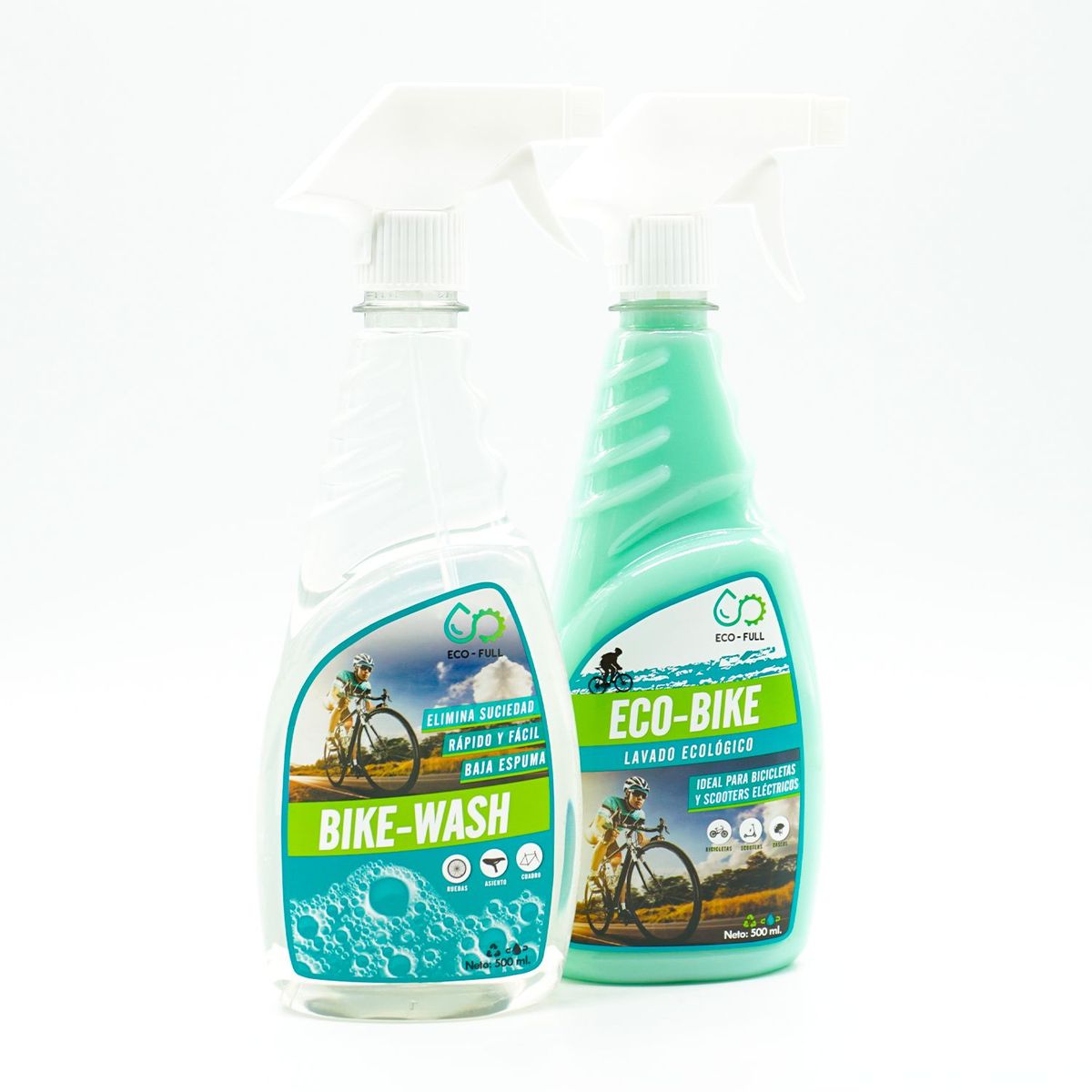 ECO-FULL - Dúo Limpiadores Eco-Bike + Bike-Wash 500 ml