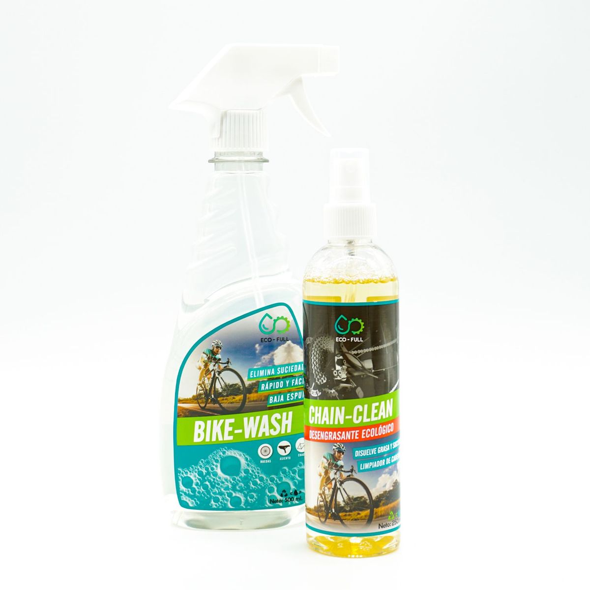 ECO-FULL - Dúo Limpiador Bike-Wash + Desengrasante Chain-Clean