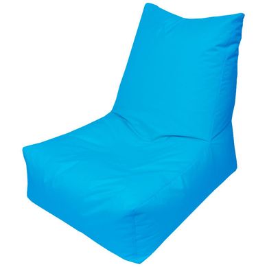 Puff Silln Loneta Impermeable Turquesa